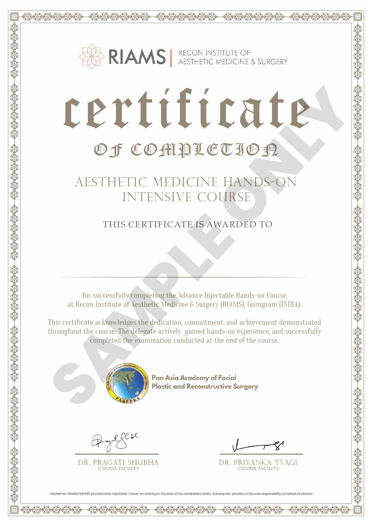 RHinoplasty-sample-certificate
